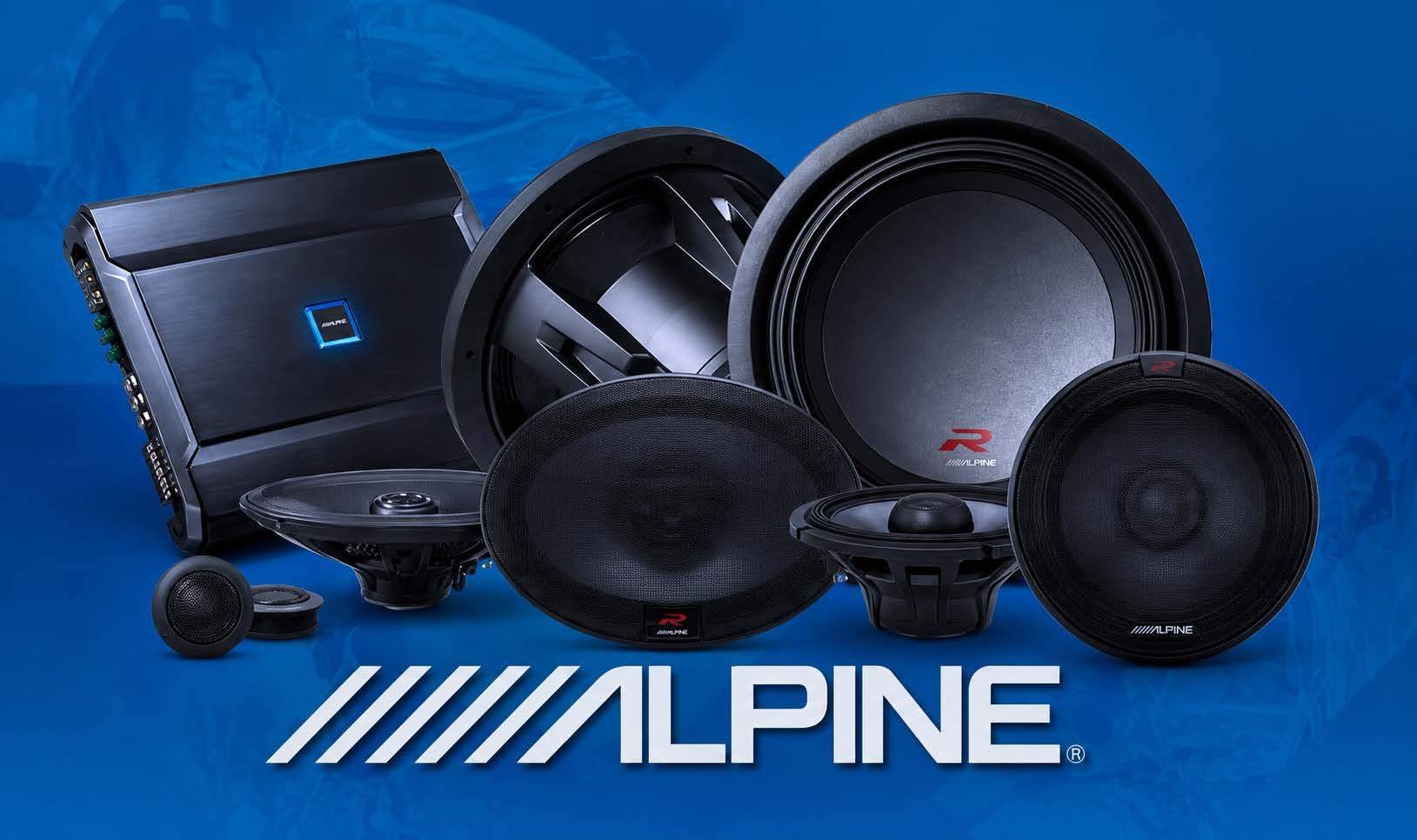 Alpine R-Series amplifier & speaker lineup