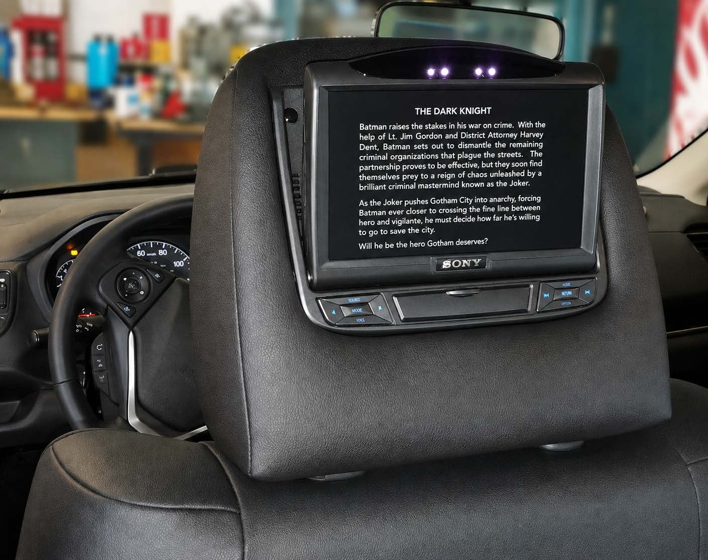 Headrest video screen installation